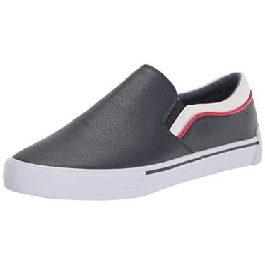 Imagem de Tommy Hilfiger Tênis masculino Reepin, Couro marinho, 41
