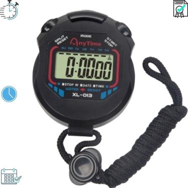 Imagem de Cronômetro Digital à Prova d'Água Resistente Preto