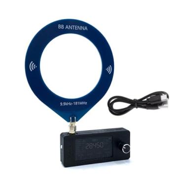 Imagem de Mini rádio SI4732 recarregável antena loop receptor todas as bandas LSB USB AM FM