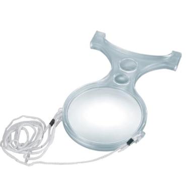 Imagem de LUPA PESCOCO MAOS LIVRES AUMENTO 2X 5X E 8X TRIFOCAL MESA BANCADA LENTE AUMENTO PORTÁTIL MULTIUSO LEITURA REPARO