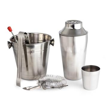Imagem de Kit Bar 7 Peças C/Coqueteleira 500Ml E Balde Gelo Inox