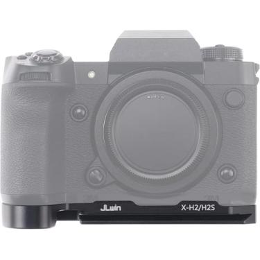 Imagem de Hersmay Placa de base de liberação rápida para câmera mirrorless Fujifilm Fuji X-H2/X-H2S compatível com tripé padrão Arca-Swiss Ballhead