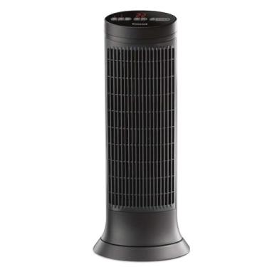 Imagem de Honeywell Aquecedor digital de torre de cerâmica, 1500 watts, preto - aquecedor de cerâmica oscilante - aquecedor de espaço com duas configurações de calor