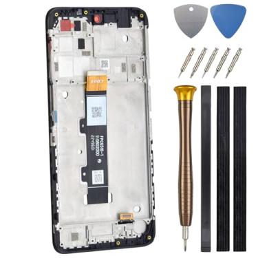 Imagem de Tela completa para Motorola Moto G22 XT2231-2 Tela LCD sensível ao toque digitalizador de substituição com moldura preta de 6,5 polegadas