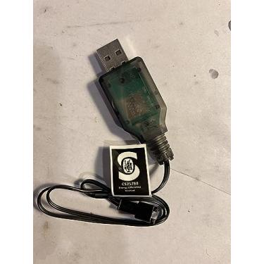 Imagem de (HIZLI) Carregador USB (7,4 V) para XShot Hyper Gel Trace Fire Blaster compatível,