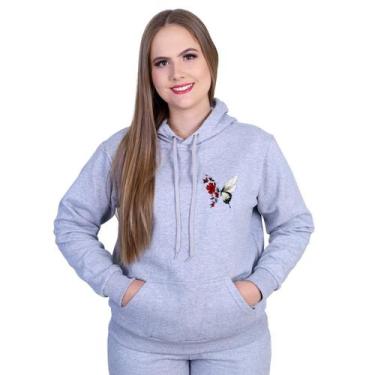 Imagem de Moletom Blusa de Frio Feminina Estampa Tumblr Em Algodão Cores - Metho