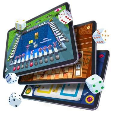 Imagem de GoDice Full Pack - 6 Smart Connected Dice. Brings The Best Dice Games of All Time to the 21st Century. Educational, Fun, and Innovative Games for Family, Friends, Game nights. Free App. Cool Tech Gift