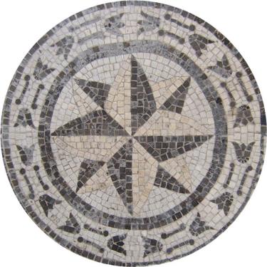 Imagem de Rosa Dos Ventos Em Mosaico Roma I