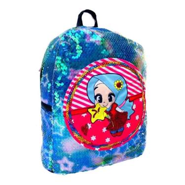 Imagem de Mochila Escolar Infantil Com Lantejoula B2691 - Golden
