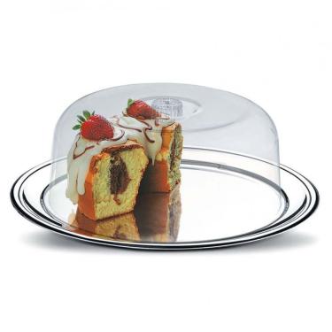 Imagem de Conjunto Para Bolo Brinox Petúnia 1525132 Inox 2 Peças Inox