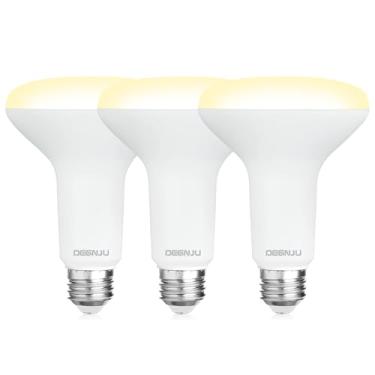 Imagem de DEGNJU Lâmpada Led Br30, Refletor Regulável Para Ambientes Internos, Equivalente A Cri80, 7W, 65W, 2700K, Branco Suave, 650 Lúmens, 15.000 Horas De Vida Útil, Lâmpadas Embutidas, Base Interna E26, P
