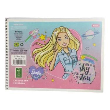 Imagem de Caderno De Cartografia Capa Flexível Barbie - 48 Fls Foroni - Napolest