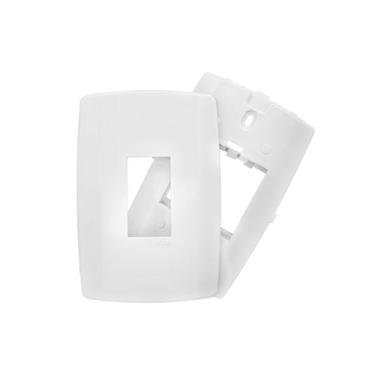 Imagem de Espelho Placa 4x2 Com Saída Vertical Para 1 Módulo Incluso Suporte Par