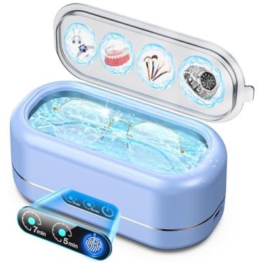 Imagem de Seepark Limpador Ultrassônico Profissional De Joias Com Temporizador Digital, Máquina De Limpeza Ultrassônica De 50 Khz Com Aço Inoxidável 304 Para Joias, Óculos, Anéis, Moedas, Pulseiras De Relógio