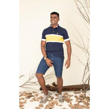 Imagem de Camisa Gola Polo Pipa - BDG Confecções, Azul, G