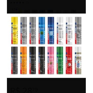Imagem de Spray preto brilhante 400ml Chemicolor, Cinza, 400ml