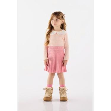 Imagem de Blusa Infantil em Ribana Canelada Up Baby, Rosa claro, 2