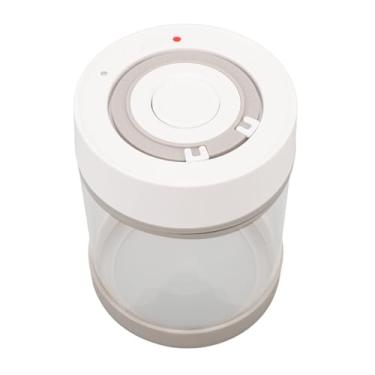 Imagem de Acouto Lata Elétrica de Vácuo Com Jarro de Vidro para chá, café, Nozes e Lanches - Bateria Embutida para Soluções de Armazenamento de Cozinha Em Casa (600ml)