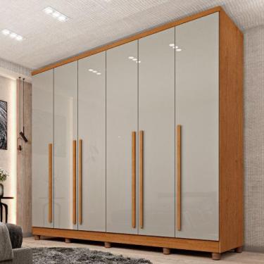 Imagem de Guarda Roupa Sevila com 6 Portas 8 Gavetas e 10 Pés Inclusos Tcil, Cin