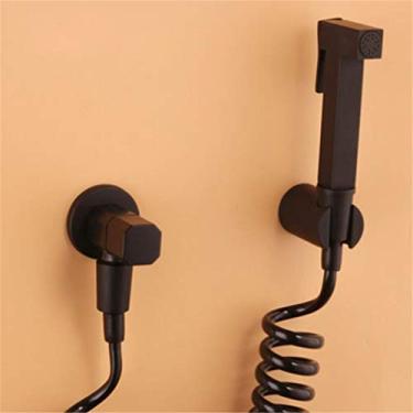 Imagem de Torneira De Bidê De Banheiro Muçulmano Quadrado Preto Latão Apenas Banheiro Frio Vaso Sanitário Chuveiro Pistola De Pulverização Alimentada Por Sopro Bico De Torneira D, Style 10