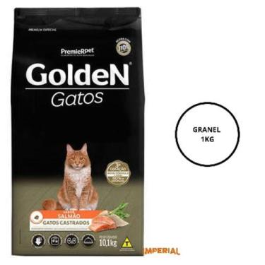 Imagem de Ração Golden para Gatos Castrados Salmão 1kg (A GRANEL)