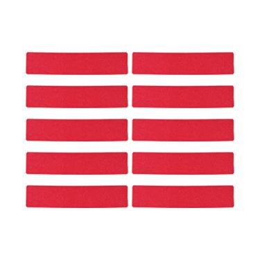Imagem de Asixxsix Kit de Marcador de Linhas da Corte, 10pcs PVC Tennis Spot Marker para Tênis, Basquete, Vôlei, Badminton, Outros Jogos de Bola, Portátil e Reutilizável, Fácil de Ver (Vermelho)