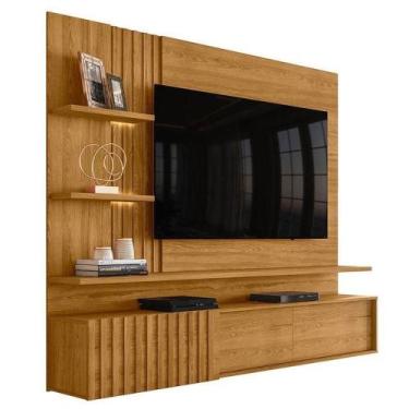 Imagem de Estante Home Theater Suspenso Atena Cumaru  Madetec - MADETEC MOVEIS