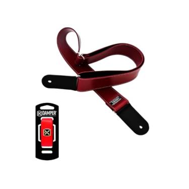 Imagem de Kit Correia Para Violão, Guitarra, Baixo + Abafador de Cordas Damper Ibox (Vermelho)