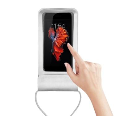 Imagem de Bolsa Impermeável Para Telemóvel | Aquático De Telefone - Com Cordão Ajustável Para Passaporte, Carteira, Natação, Caiaque, Barco e Praia