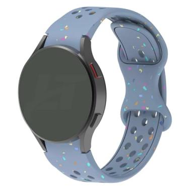 Imagem de Pulseira Confete LTimports compativel com Galaxy Watch 7 - Galaxy Watch 6 - Galaxy Watch 6 Classic - Galaxy Watch 5 - Galaxy Watch 5 Pro - Galaxy Watch 4 - Galaxy Watch 4 Classic - Galaxy Watch FE (LT-Azul-rock)