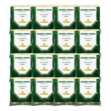 Imagem de Kit 16x Chá Pacote Quebra Pedra 30g - CHAMEL