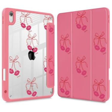 Imagem de Tuiklol Capa para iPad de 11 polegadas (chip A16) 2025 geração 11ª / iPad 11 polegadas 2022 10ª geração, porta-lápis embutido com capa à prova de choque, capa traseira transparente transparente