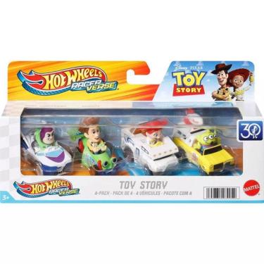 Imagem de Hot Wheels RacerVerse 4 Carros Toy Story - Mattel