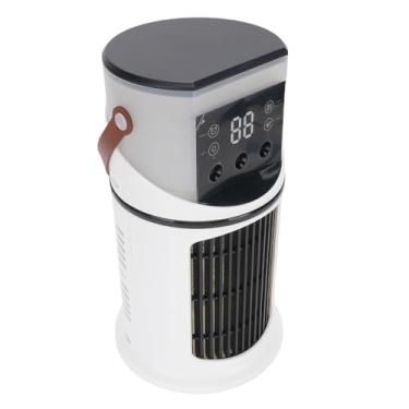 Imagem de Dpofirs Umidificador do Refrigerador de Ar, Alta Eficiência ângulo Ajustável Ventilador Dc 5v 2a Gove de Energia Com Luz de Cor para o Escritório