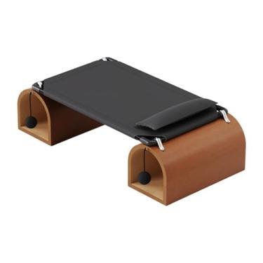 Imagem de Ioensy Cama elevada para gatos, espreguiçadeira, estável, com travesseiro, antiderrapante, rede portátil para gatos, berço para animais de estimação, para, Preto