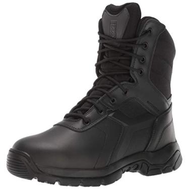 Imagem de Battle Ops by BD Protetive Equipment Bota masculina impermeável de 20 cm com zíper lateral e bico não seguro 8001 militar, Preto, 9