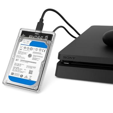 Imagem de HD Externo 320GB Slim USB 3.0 SATA 2.5” Transparente – Compatível com PC, Notebook e PS4