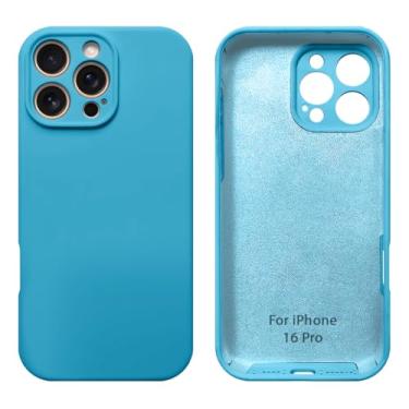 Imagem de Capinha Compativel com iPhone 16 Pro Com Proteção de Camera em Silicone com Interior Aveludado