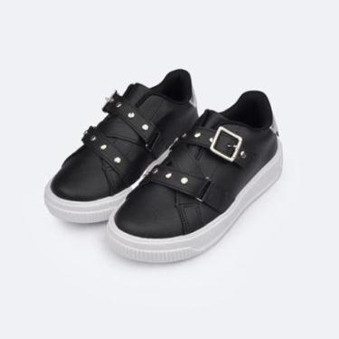 Imagem de Tênis Infantil Menina Pom Pom Rocker Preto Pampili-Feminino