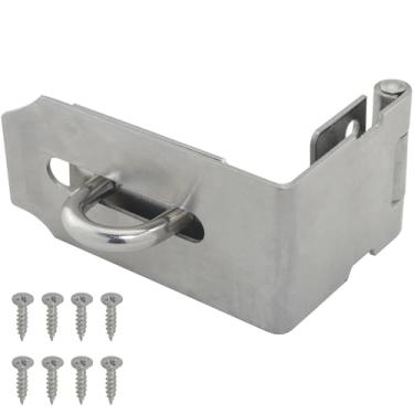 Imagem de FMHXG Fechadura de gaveta de aço inoxidável sem furadeira 201 material acabamento escovado para uso em armários de arquivos, medidores elétricos, caixas de correio e recipientes