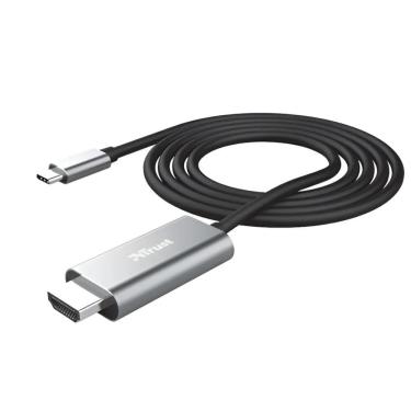 Imagem de Cabo Adaptador USB-C Para HDMI 2 Metros Conversor USB Tipo C para HDMI