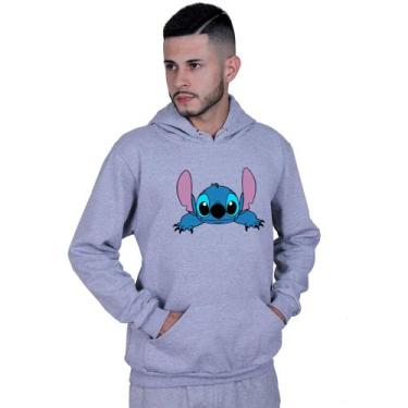 Imagem de Moletom Unissex Canguru Lilo Stitch New - Lafre, Cinza, M