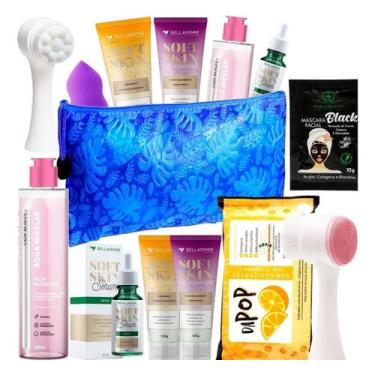 Imagem de Kit Limpeza Facial Pele Para Maquiagem Esponja Massageadora - Nova Ave