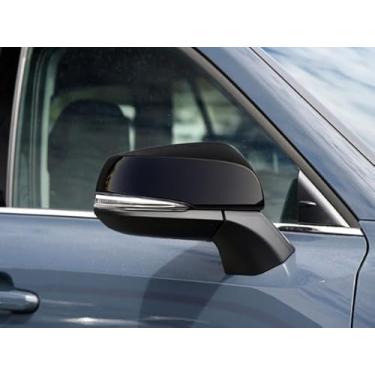 Imagem de Luyhok Capa de espelho retrovisor para Toyota Grand Highlander 2025 2024 acessórios de carro ABS capas de espelho lateral (preto brilhante)