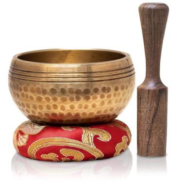 Imagem de Conjunto Singing Bowl Himalayan Healing Third Eye de 8 cm com Striker