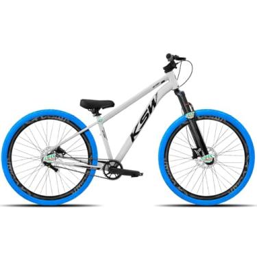 Imagem de Bicicleta KSW do Grau Kit 1x1 Freio Hidráulico Pneus Flame,BRANCO 1