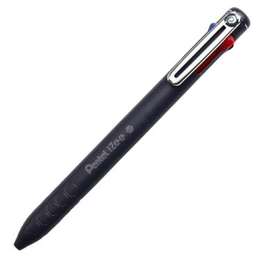 Imagem de Pentel Caneta Esferográfica iZee 0.7mm 4 Cores Tintas Verde Preto Vermelho e Azul Claro Corpo Azul SM/BXC467DC