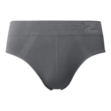 Imagem de Cueca Slip sem Costura Cinza Zee Rucci, P