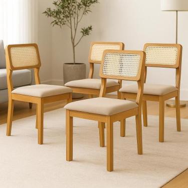 Imagem de Kit 4 Cadeiras para Sala de Jantar Ágata - LJ Móveis