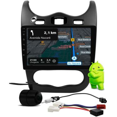 Imagem de Multimidia 10" Android Sandero Logan 2012 a 2014 Android Auto CarPlay + Câmera de Ré